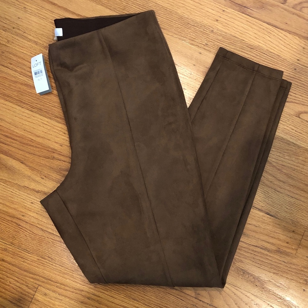 XL Tall LOFT Camel Brown Pants